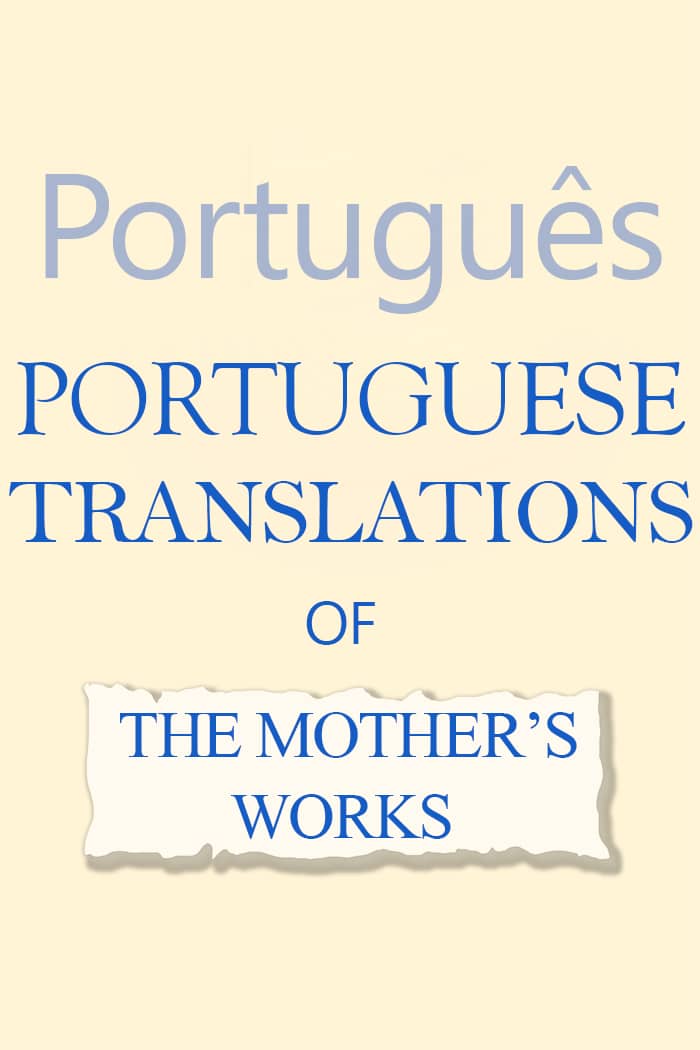 Portuguese Translations Of Books By 'the Mother' : Read Online