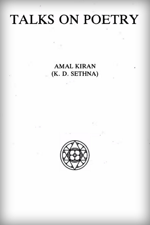 Talks On Poetry Book By Amal Kiran Read Online