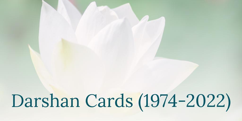Darshan Cards from 1974-2022