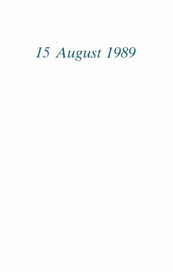 Darshan Message of 15 August 1989