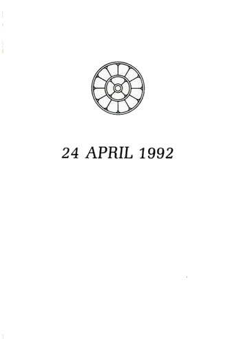 Darshan Message of 24 April 1992