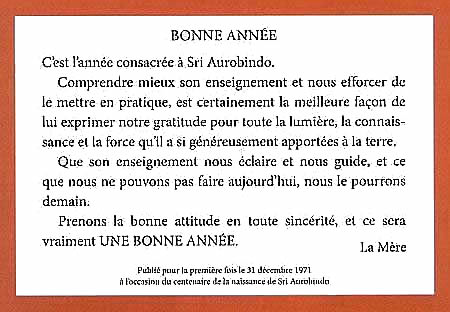 Darshan Message of 1 January 2010